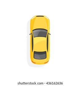 Vector yellow car
