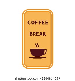 Vektor-Gelbe Kaffeepackenaufkleber.