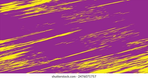 Vector amarillo con ilustración decorativa brillante, fondo púrpura en Plantilla abstracta.