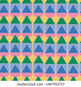 Vector yellow festive geometric party seamless pattern background. Perfect for scrapbooking, wallpaper, birthday party and fabric projects.