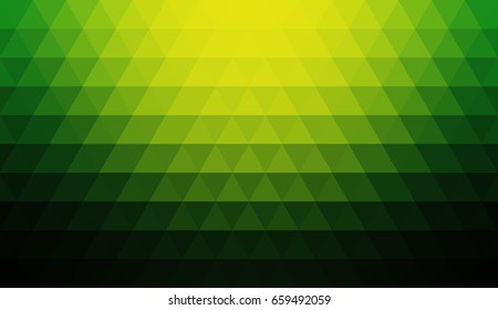 Vector yellow green triangular background