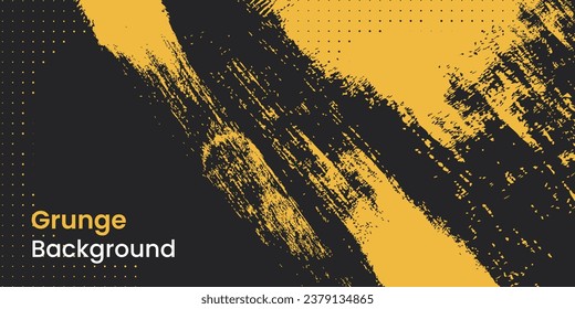 Vektorgelbe Grunge-Textur auf dunklem Hintergrund