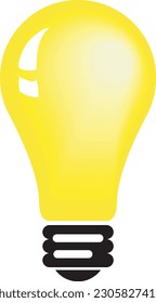 Símbolo de detalle azulado de luz amarillo vectorial
ilustración.