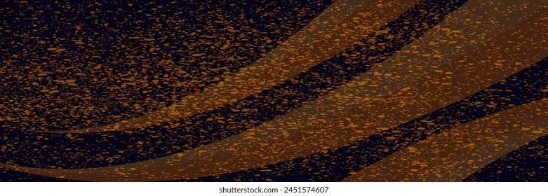 Elemento de curva de fondo de línea amarilla de Vector con base de puntos para el diseño de texto y mensajes, capas superpuestas