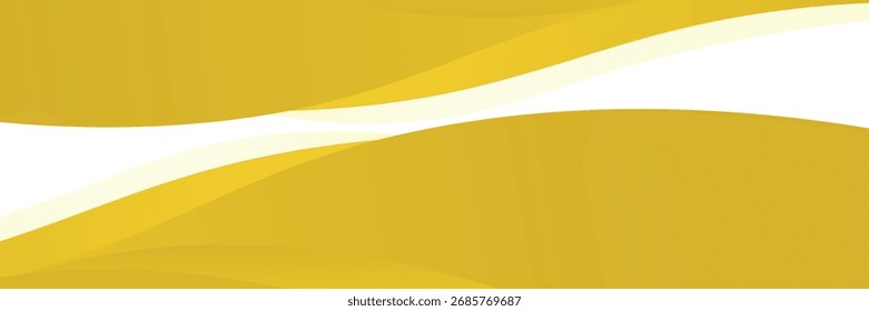 Elemento de curva de fondo de línea amarilla de Vector con espacio en blanco para el diseño de texto y mensajes, capas superpuestas, Vector