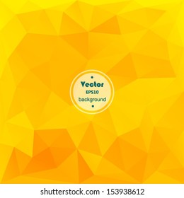 Vector yellow modern geometric background. Abstract background for design - vector illustration EPS10. Retro pattern of geometric shapes. 