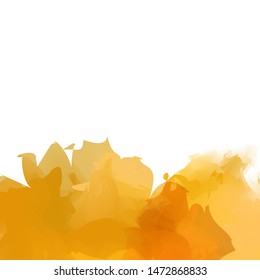 Vector yellow orange isolated autumn leaves storm vortex.