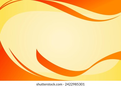 vector yellow orange waves background