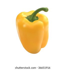 vector yellow pepper