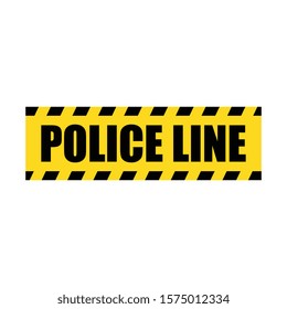 Vector Yellow Police Line Tape