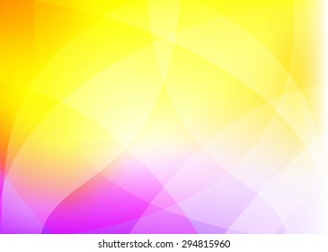 Vector yellow purple abstract bright background with arcs