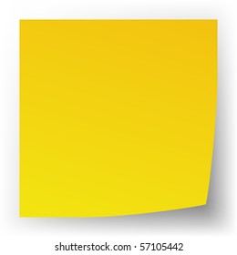 Vector yellow reminder.