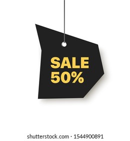 Vector yellow sale template. Vector sale abstract background.