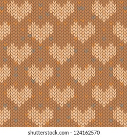 Fondo cardíaco de punto ininterrumpido amarillo vector