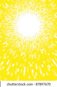 Vector yellow shine fireworks background