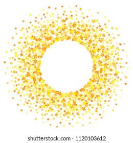Vector yellow stars background element in flat style