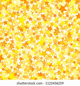 Vector yellow stars background element in flat style