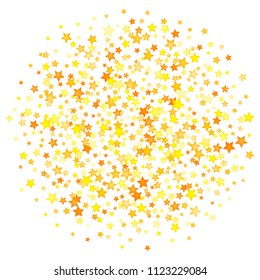 Vector yellow stars background element in flat style