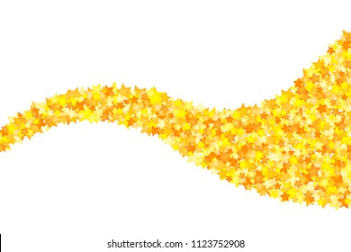 Vector yellow stars background element in flat style