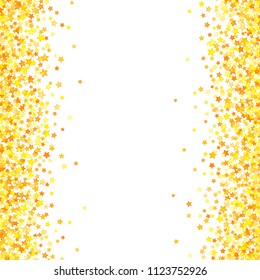 Vector yellow stars background element in flat style