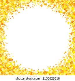 Vector yellow stars background element in flat style