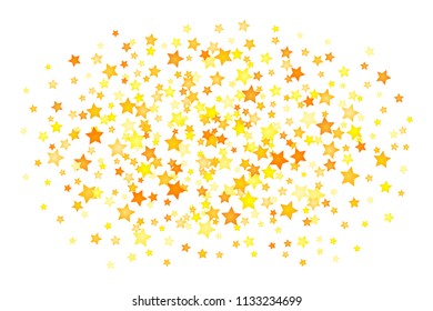 Vector yellow stars background element in flat style