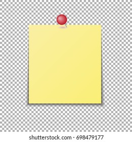 Vector yellow sticky note