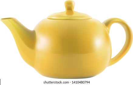 vector yellow teapot mesh technique