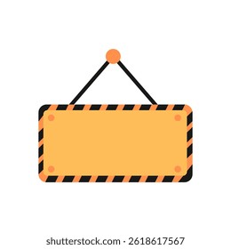 Vector of Yellow warning sign