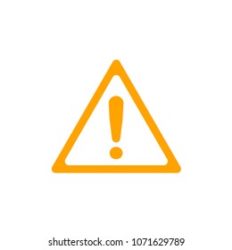 Vector yellow warning symbol icon