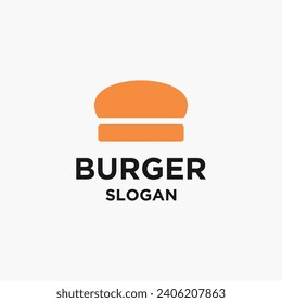 Vektorgelb-weißes Hamburger-Logo