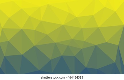 Vector yellow-blue background. Polygonal graphics.  