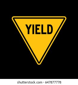 Vector yield sign
