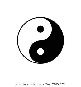 Vector yin yang symbol graphic for design