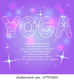 Vector yoga background