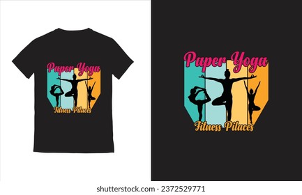 Vector Yoga Girls Vector yoga t-shirt design.