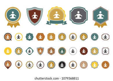 vector yoga icon