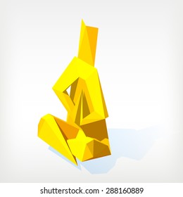 Vector yoga icon or logotype for design.