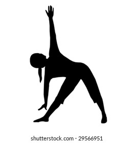 vector yoga silhouette 2