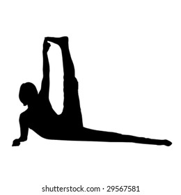 vector yoga silhouette 8