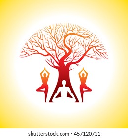 Vector yoga / spa icons and graphic design, logo design.