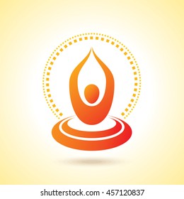 Vector yoga / spa icons and graphic design, logo design.