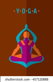 Vector yoga / spa icons and graphic design, logo design.