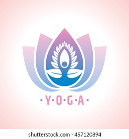 Vector yoga / spa icons and graphic design, logo design.