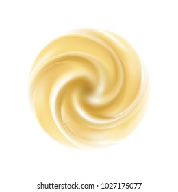 Vector yogurt swirl ice cream background.