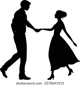 vector, young, swing, silhouette, rockabilly, rock, retro, 1950s, woman, party, music, man, Lindy, jive, jazz, illustration, hop, vintage, girl, fashion, guy, couple, dancing, tie, 50s, boogie, dancer