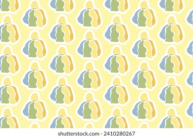 Vector Youth Day Sticker Seamless Pattern Background with pastel colors