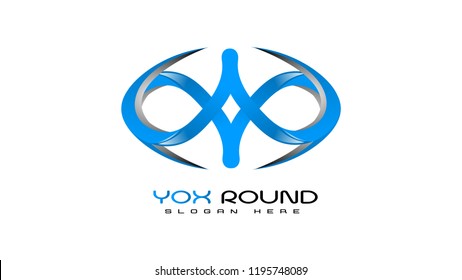 Vector Yox Round Logo Design