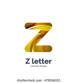 Vetor Z letra logotipo, moderno abstrato geométrico elegante design, efeito de luz brilhante. Criado com ondas fluindo