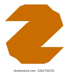 vector Z logotype  abstract shape on white